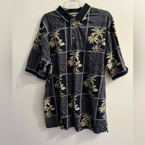 Bamboo Cay men’s HawaiianTropical short sleeve shirt, 3 button closure. Xl.